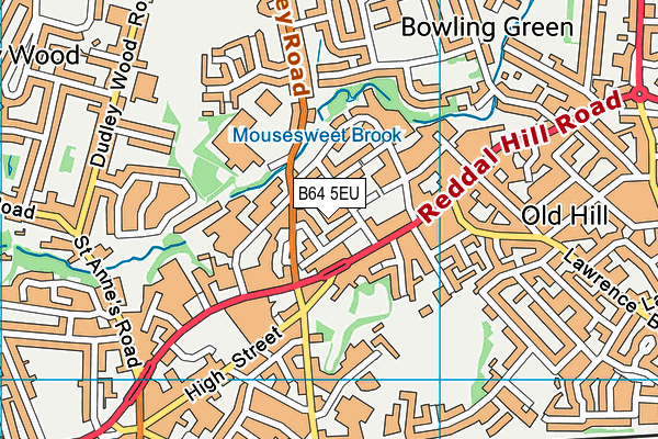 B64 5EU map - OS VectorMap District (Ordnance Survey)