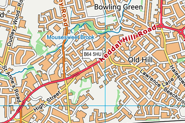 B64 5HU map - OS VectorMap District (Ordnance Survey)