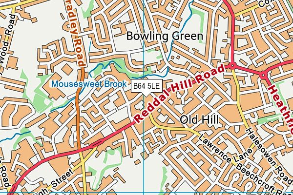 B64 5LE map - OS VectorMap District (Ordnance Survey)