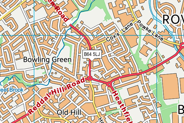 B64 5LJ map - OS VectorMap District (Ordnance Survey)