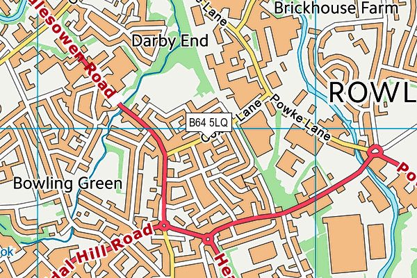 B64 5LQ map - OS VectorMap District (Ordnance Survey)