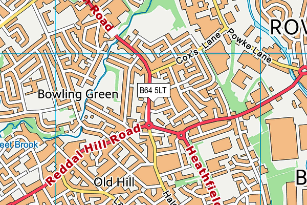 B64 5LT map - OS VectorMap District (Ordnance Survey)