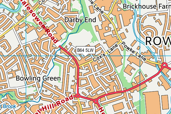 B64 5LW map - OS VectorMap District (Ordnance Survey)