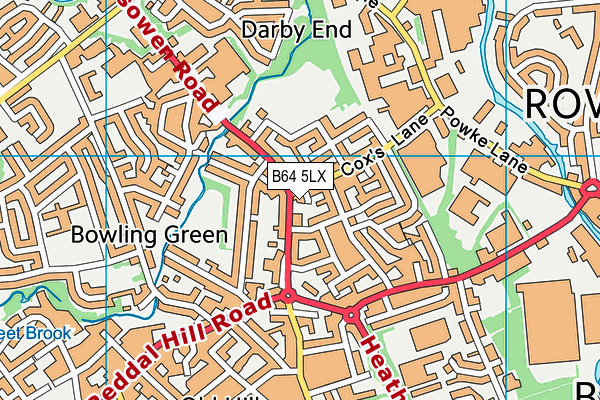 B64 5LX map - OS VectorMap District (Ordnance Survey)