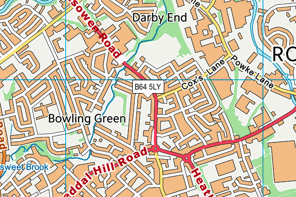 B64 5LY map - OS VectorMap District (Ordnance Survey)