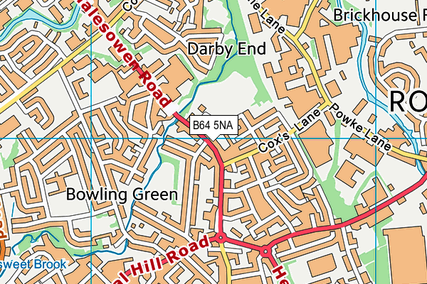 B64 5NA map - OS VectorMap District (Ordnance Survey)