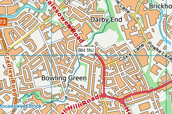 B64 5NJ map - OS VectorMap District (Ordnance Survey)