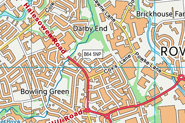 Hingleys Playing Fields map (B64 5NP) - OS VectorMap District (Ordnance Survey)