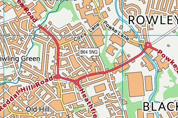 B64 5NQ map - OS VectorMap District (Ordnance Survey)