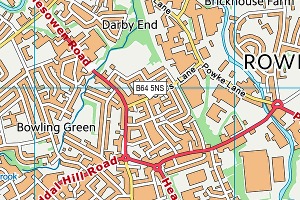 B64 5NS map - OS VectorMap District (Ordnance Survey)