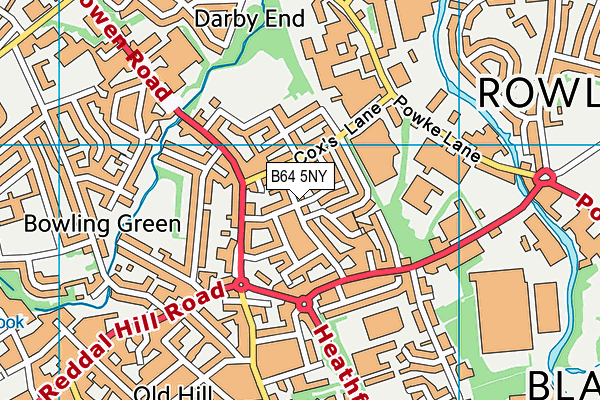 B64 5NY map - OS VectorMap District (Ordnance Survey)