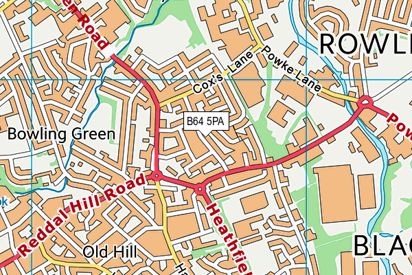 B64 5PA map - OS VectorMap District (Ordnance Survey)