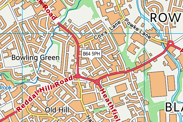 B64 5PH map - OS VectorMap District (Ordnance Survey)