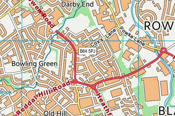 B64 5PJ map - OS VectorMap District (Ordnance Survey)