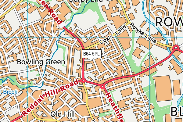 B64 5PL map - OS VectorMap District (Ordnance Survey)