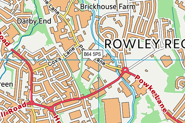 B64 5PS map - OS VectorMap District (Ordnance Survey)