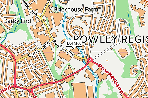 B64 5PX map - OS VectorMap District (Ordnance Survey)