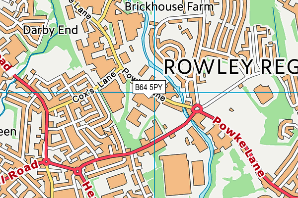 B64 5PY map - OS VectorMap District (Ordnance Survey)