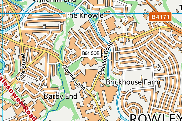 B64 5QB map - OS VectorMap District (Ordnance Survey)
