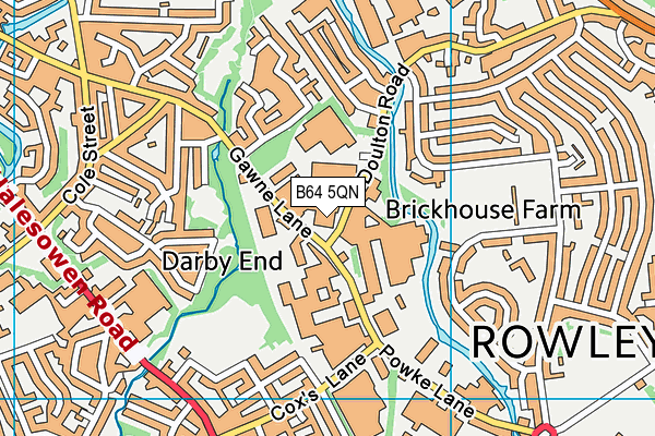 B64 5QN map - OS VectorMap District (Ordnance Survey)