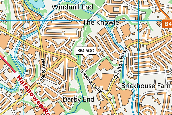 B64 5QQ map - OS VectorMap District (Ordnance Survey)