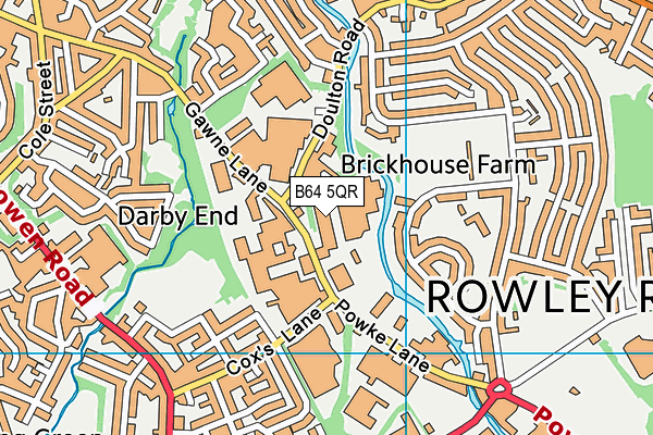 B64 5QR map - OS VectorMap District (Ordnance Survey)