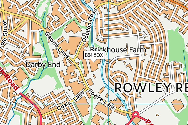 B64 5QX map - OS VectorMap District (Ordnance Survey)