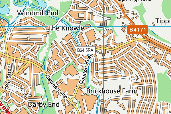 B64 5RA map - OS VectorMap District (Ordnance Survey)