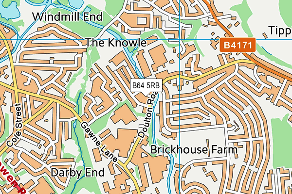 B64 5RB map - OS VectorMap District (Ordnance Survey)