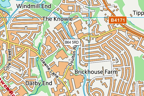 B64 5RD map - OS VectorMap District (Ordnance Survey)