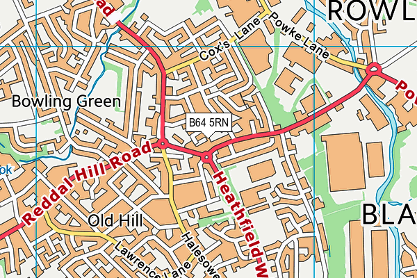 B64 5RN map - OS VectorMap District (Ordnance Survey)