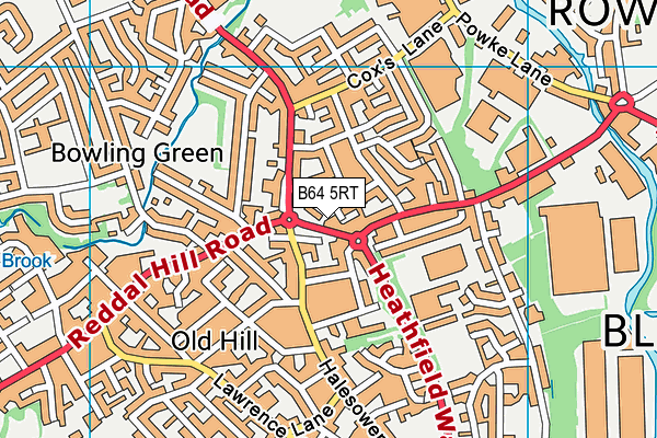 B64 5RT map - OS VectorMap District (Ordnance Survey)