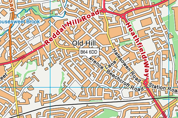 B64 6DD map - OS VectorMap District (Ordnance Survey)