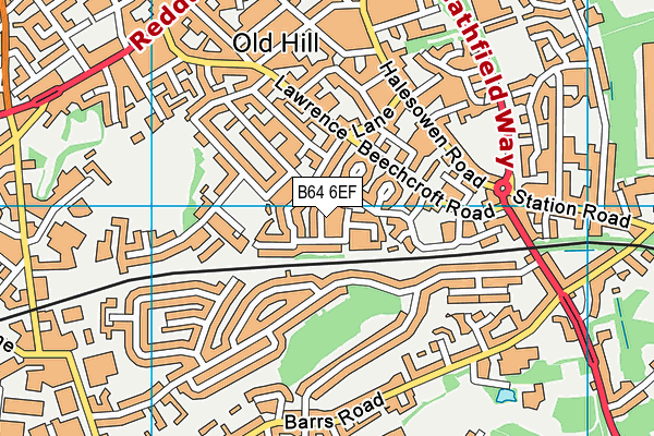 B64 6EF map - OS VectorMap District (Ordnance Survey)