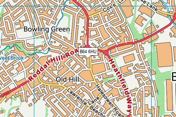 B64 6HU map - OS VectorMap District (Ordnance Survey)