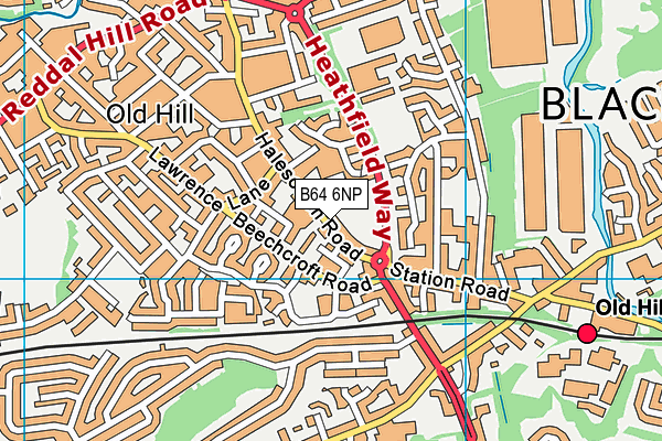 B64 6NP map - OS VectorMap District (Ordnance Survey)