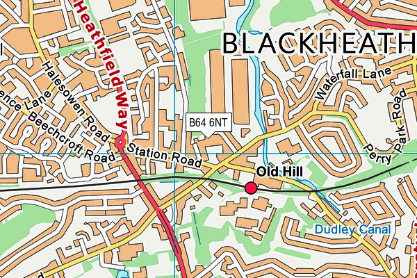 B64 6NT map - OS VectorMap District (Ordnance Survey)