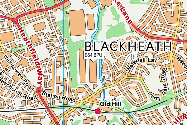 B64 6PU map - OS VectorMap District (Ordnance Survey)