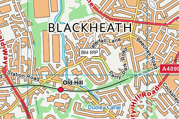 B64 6RP map - OS VectorMap District (Ordnance Survey)