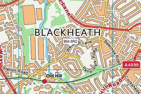 B64 6RQ map - OS VectorMap District (Ordnance Survey)