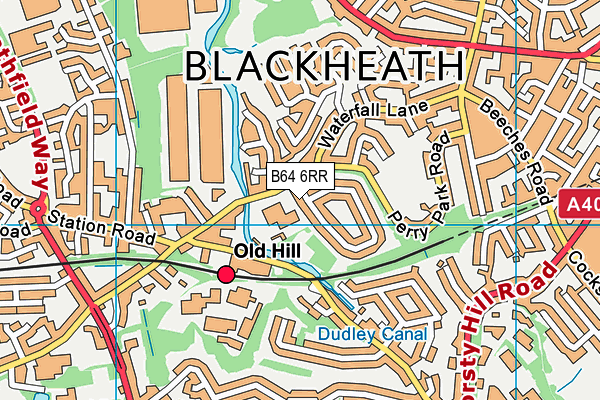 B64 6RR map - OS VectorMap District (Ordnance Survey)