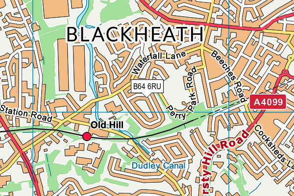 B64 6RU map - OS VectorMap District (Ordnance Survey)