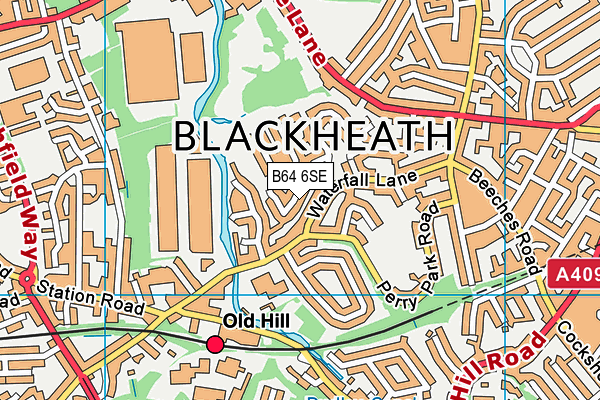 B64 6SE map - OS VectorMap District (Ordnance Survey)