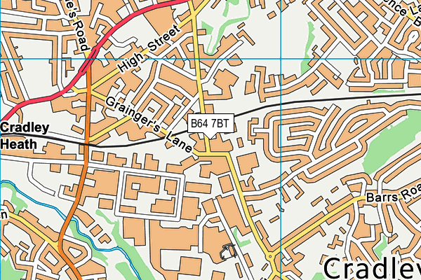 B64 7BT map - OS VectorMap District (Ordnance Survey)