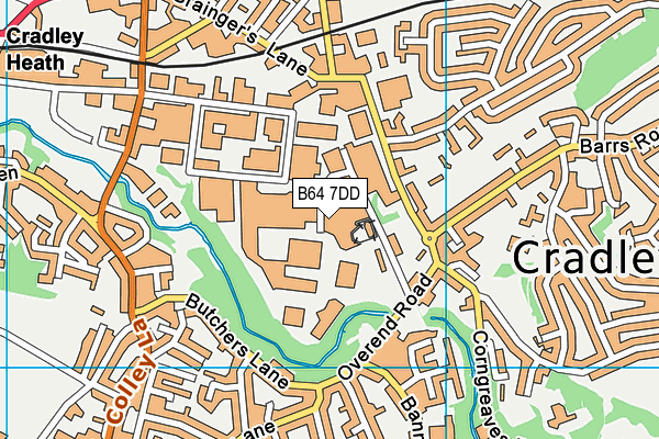 B64 7DD map - OS VectorMap District (Ordnance Survey)