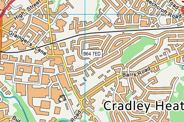 B64 7ED map - OS VectorMap District (Ordnance Survey)