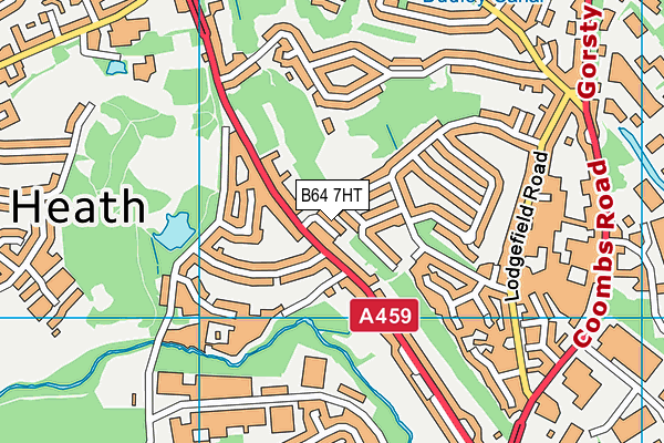 B64 7HT map - OS VectorMap District (Ordnance Survey)