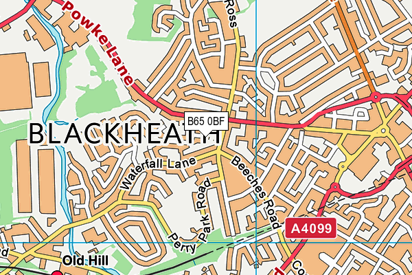 B65 0BF map - OS VectorMap District (Ordnance Survey)