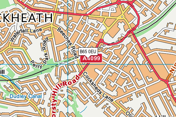 B65 0EU map - OS VectorMap District (Ordnance Survey)