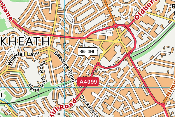 B65 0HL map - OS VectorMap District (Ordnance Survey)